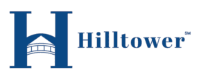 Hilltower Logo in Blue on a Transparent Background